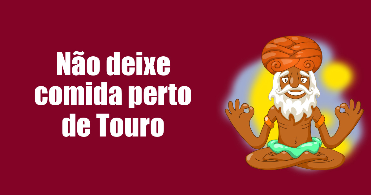 imagem do post nao-deixe-comida-perto-de-touro